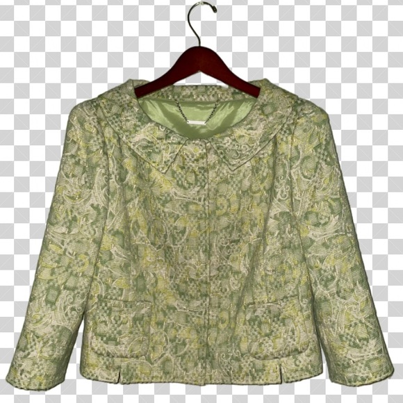 Elie Tahari * Round Collar Tweed Jacket * Size M - Picture 4 of 9